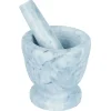 Gifi Mortier avec pilon effet marbre gris Ø10,5xH10cm