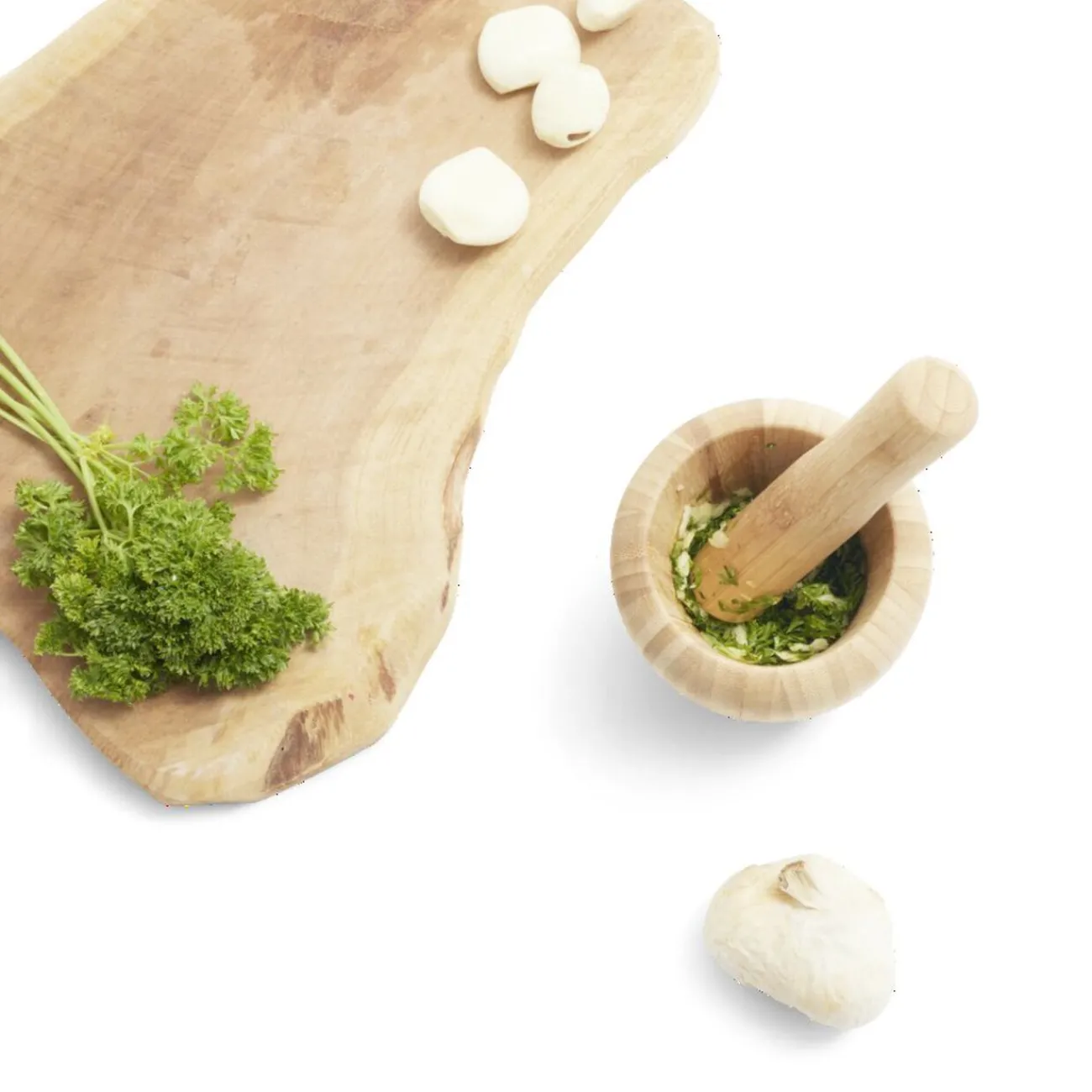 Gifi Mortier en bambou H14,5cm