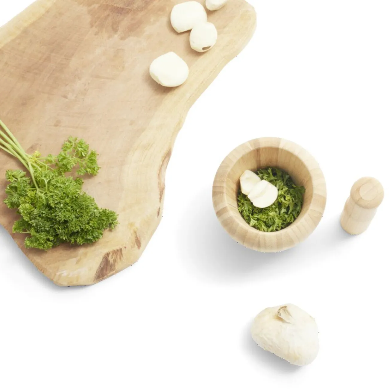 Gifi Mortier en bambou H14,5cm