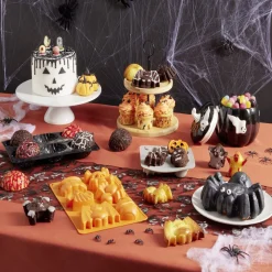 Gifi Moule 6 gateaux forme Halloween orange