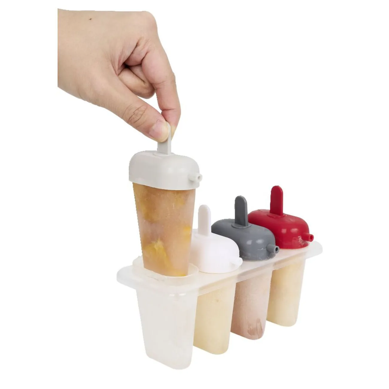 Gifi Moule à glace avec manche coloré x 4