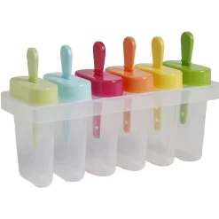 Gifi Moule à glace transparent et multicolore x6