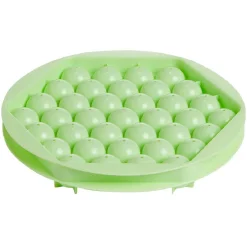 Gifi Moule à glaçon boule x37 - plastique vert 21x21xH3cm