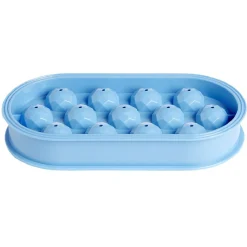 Gifi Moule à glaçon diamant x12 - plastique bleu 24,5x12,5xH4cm