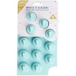 Gifi Moule à glaçon forme aileron requin - 100% silicone bleu 20x12xH3,3cm