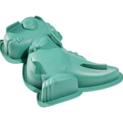 Gifi Moule à gâteau forme dinosaure Tyrex silicone vert 26x19xH5,5cm