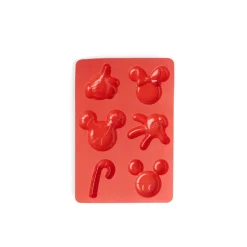 Gifi Moule à gâteau Mickey Disney silicone rouge 29x20xH3cm