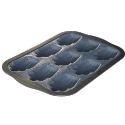 Gifi Moule à madeleines gris et noir x9