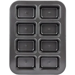 Gifi Moule à mini cake coeur coulant en métal x8