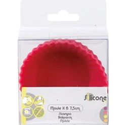 Gifi Moule à muffin silicone x6