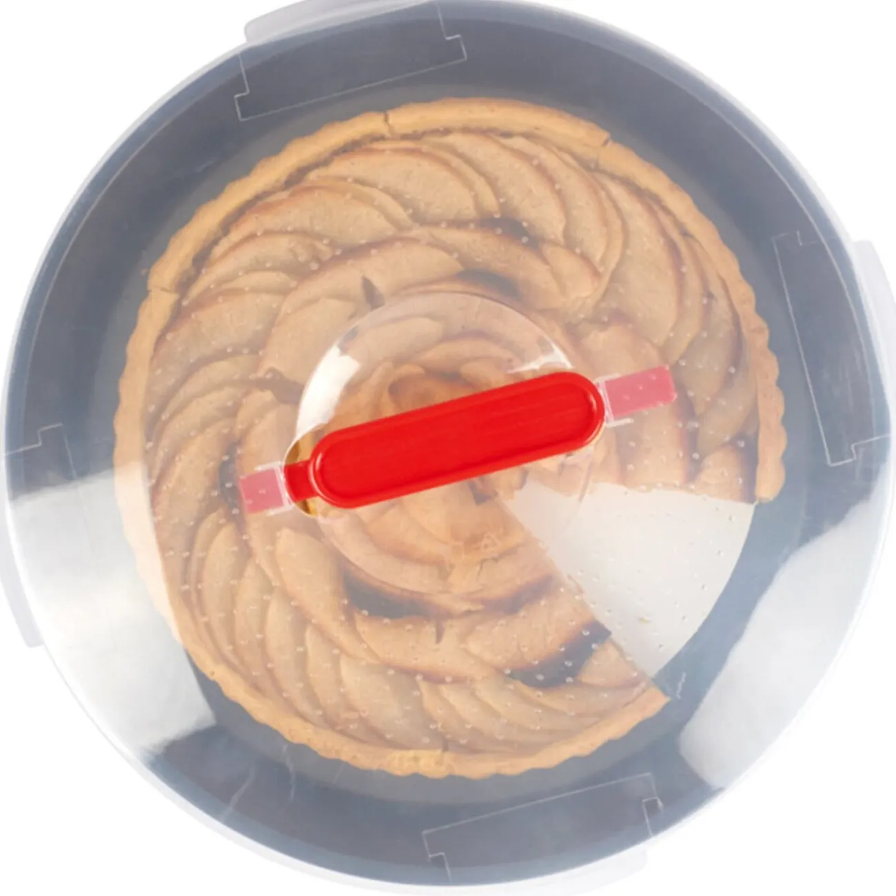 Gifi Moule à tarte avec couvercle de transport