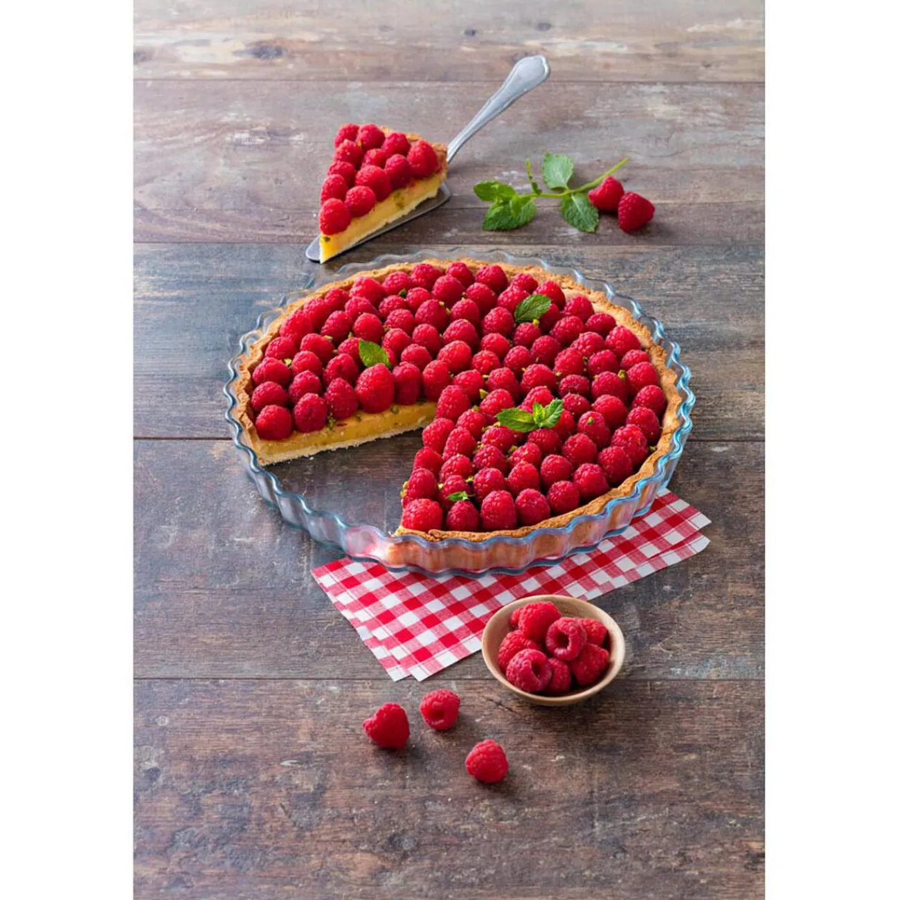 Gifi Moule à tarte en verre extra résistant