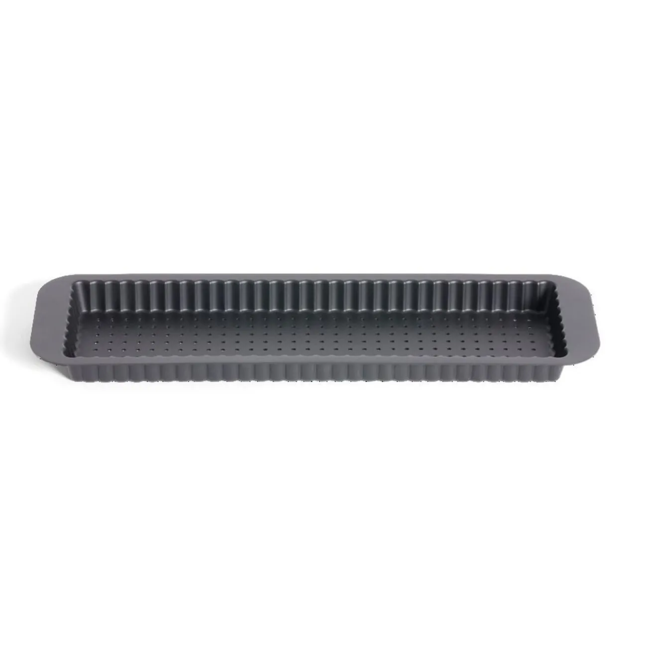 Gifi Moule à tarte rétractable acier perforé noir 35x11xH2,5cm