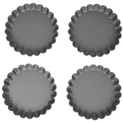Gifi Moule à tartelette revêtement antiadhésif Ø12cm x4