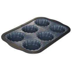 Gifi Moule à tartelettes gris et noir x6