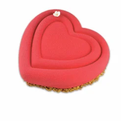 Gifi Moule coeur 3D silicone vert