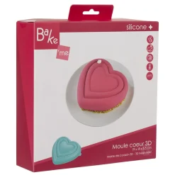 Gifi Moule coeur 3D silicone vert