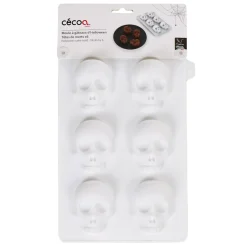 Gifi Moule en silicone tête de mort 3D x6