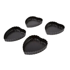 Gifi Moule forme mini coeur avec fond amovible x4
