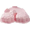 Gifi Moule gâteau forme arc en ciel silicone rose 26x19xH5,5cm