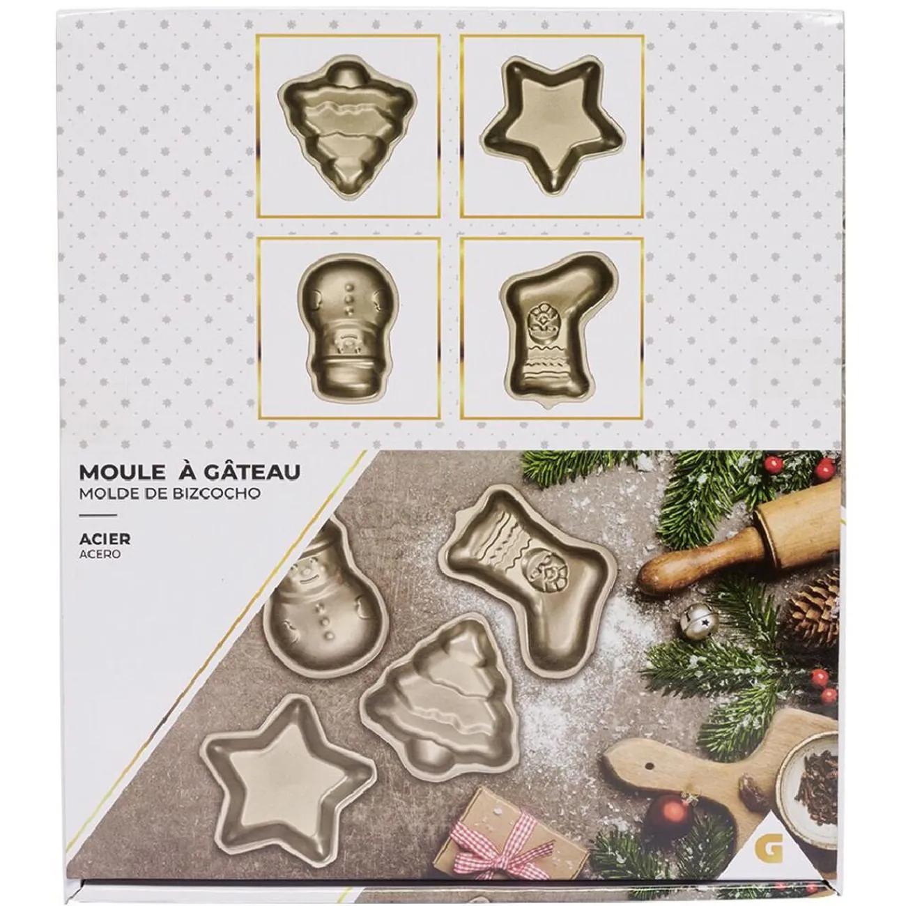 Gifi Moule individuel gâteau de Noël