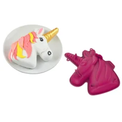 Gifi Moule licorne 3D silicone rouge