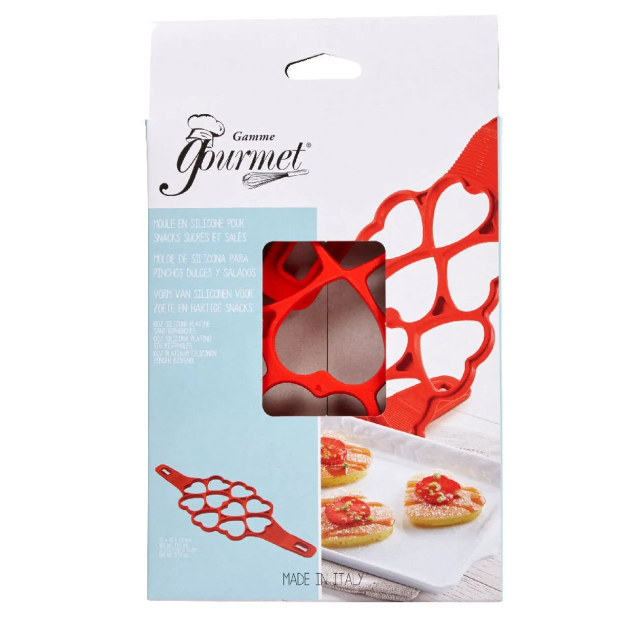 Gifi Moule mini-pancakes coeur rouge