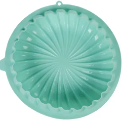 Gifi Moule rond strié 3D silicone vert