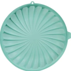 Gifi Moule rond strié 3D silicone vert