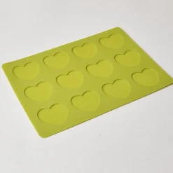 Gifi Moule silicone 12 macarons en forme de coeur