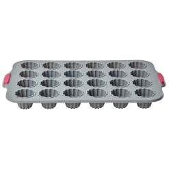 Gifi Moule silicone gris 24 cannelés structure métal