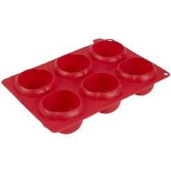 Gifi Moule silicone rouge 6 minis roses 3D