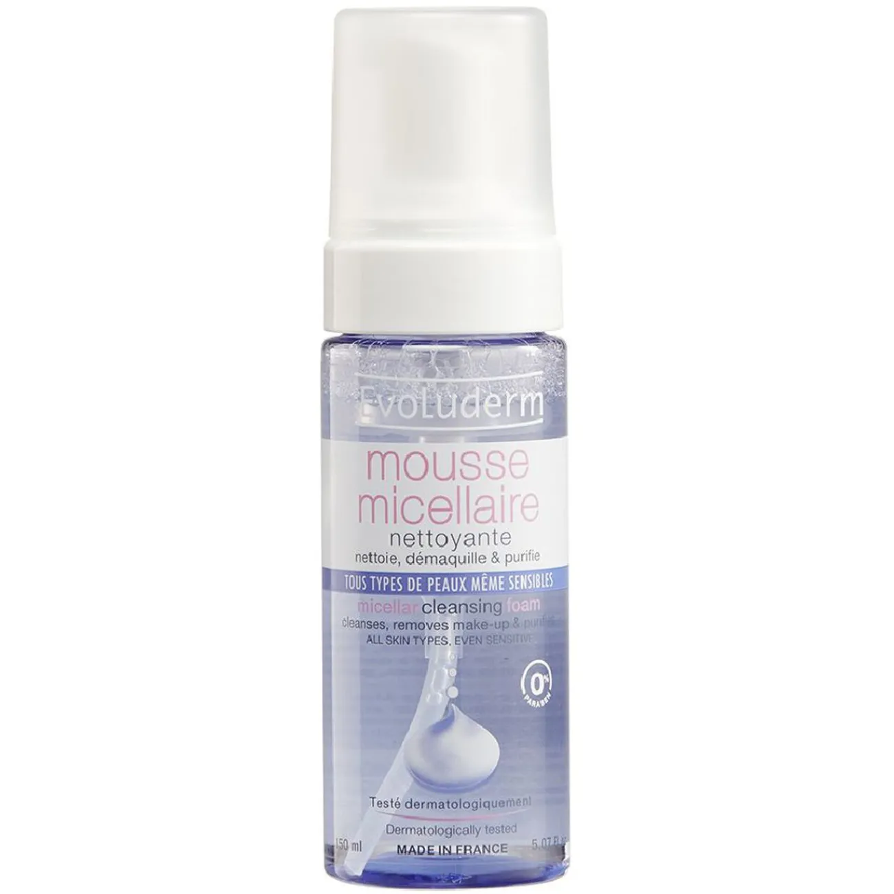 Gifi Beauté^Mousse micellaire netoyante Evoluderm 150 ml