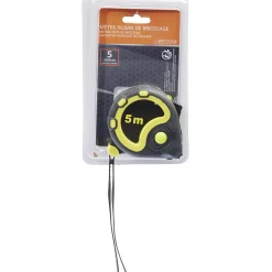 Gifi Outils Bricolage^Mètre noir et jaune 5 m