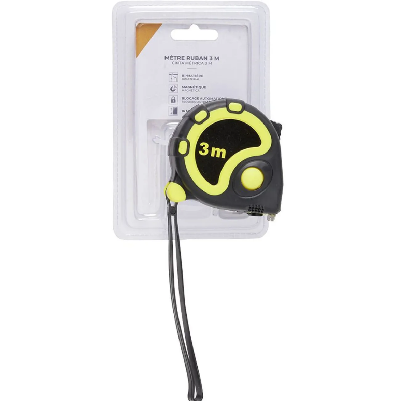 Gifi Outils Bricolage^Mètre ruban magnétique autobloquant L.3 m