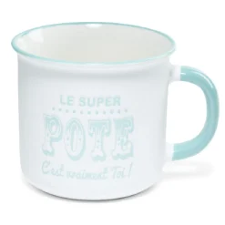 Gifi Mug à message en céramique