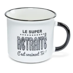 Gifi Mug à message en céramique