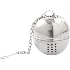 Gifi Mug avec boule à thé Love Jog Peace blanc rayure rouge 35 cl