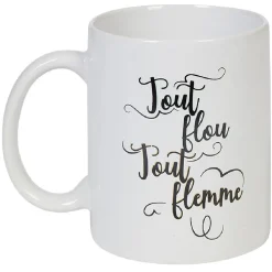 Gifi Mug avec inscription flemme 2 modèles