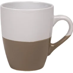 Gifi Mug bicolore blanc et taupe