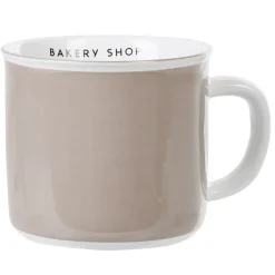 Gifi Mug bicolore taupe blanc collection Bakery