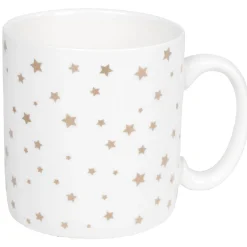 Gifi Mug blanc motifs étoiles dorées