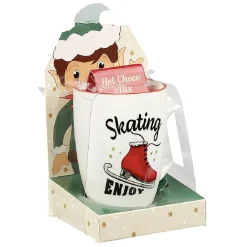 Gifi Mug de Noël en céramique avec préparation chocolat