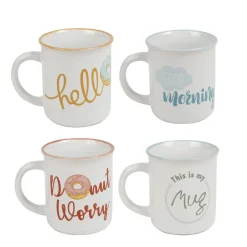 Gifi Mug design funny en faïence x4