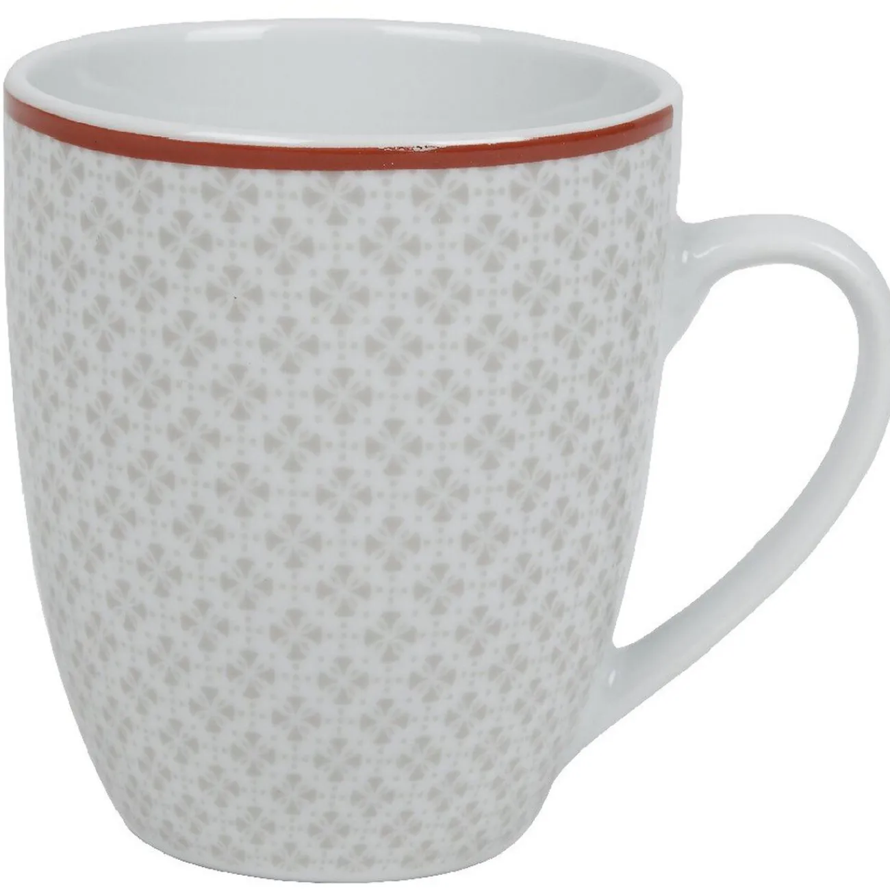 Gifi Mug design oreige bord orange et motifs gris