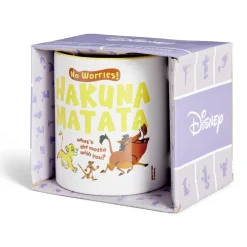 Gifi Mug Disney Le Roi Lion Hakuna Matata blanc et jaune 315ml
