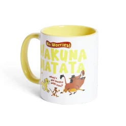 Gifi Mug Disney Le Roi Lion Hakuna Matata blanc et jaune 315ml