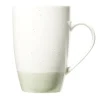 Gifi Mug en faïence blanc chiné et vert 500ml H15,5cm