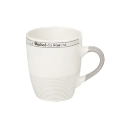 Gifi Mug en porcelaine design Bistrot du Marché 33 cl
