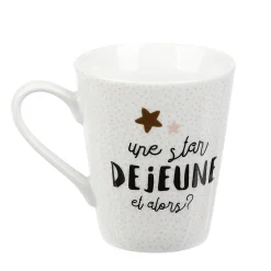 Gifi Mug en porcelaine Déjeuner de Star 27cl